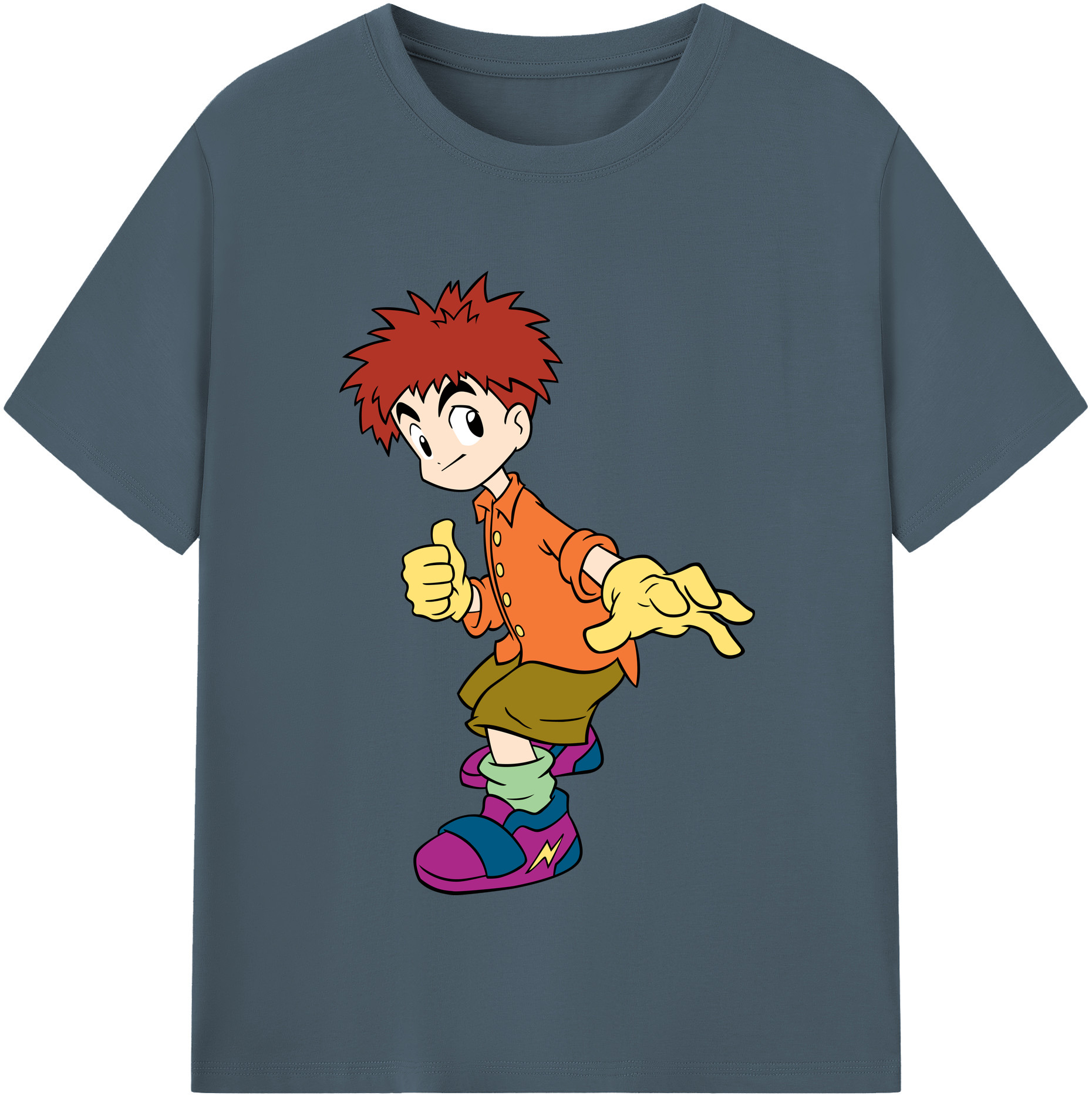 （画像用） Digimon デジタルモンスター/デジモン 綿100％半袖Tシャツ（フロントプリント）